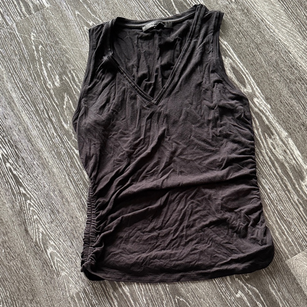 White House Black Market Black V-Neck Tank Top